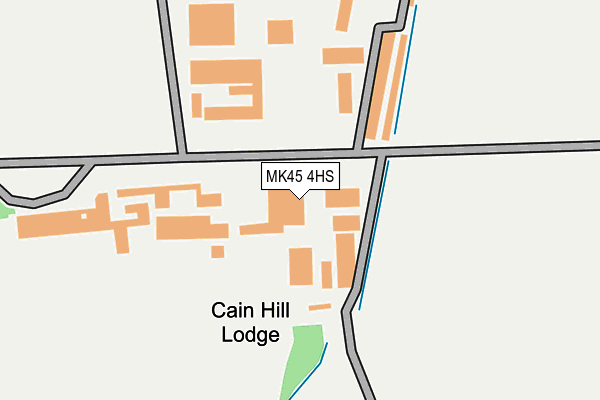 MK45 4HS map - OS OpenMap – Local (Ordnance Survey)