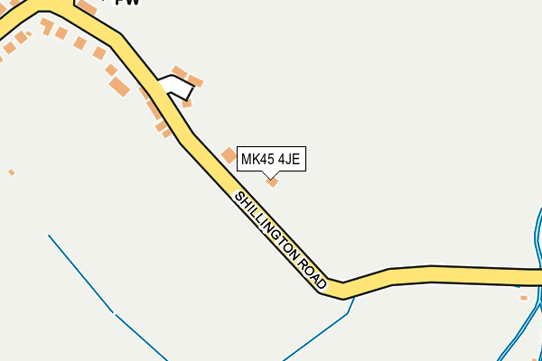 MK45 4JE map - OS OpenMap – Local (Ordnance Survey)