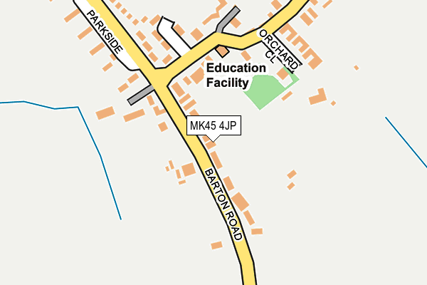 MK45 4JP map - OS OpenMap – Local (Ordnance Survey)