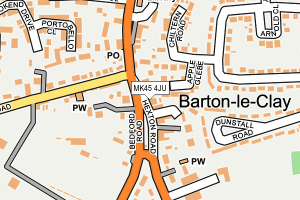 Map of BARTON CUISINES LTD at local scale