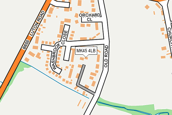 MK45 4LB map - OS OpenMap – Local (Ordnance Survey)