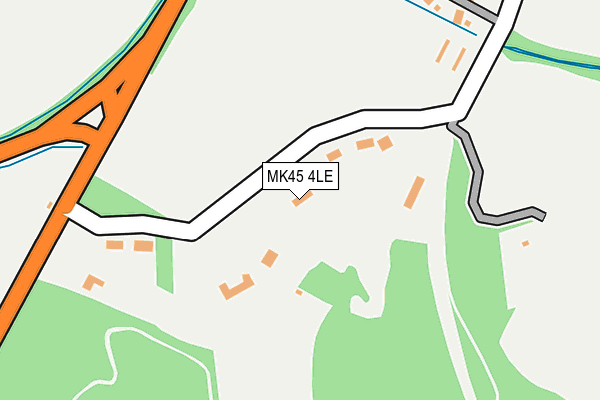 MK45 4LE map - OS OpenMap – Local (Ordnance Survey)