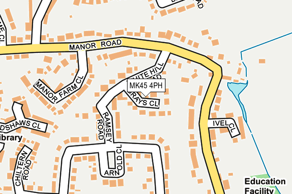 MK45 4PH map - OS OpenMap – Local (Ordnance Survey)