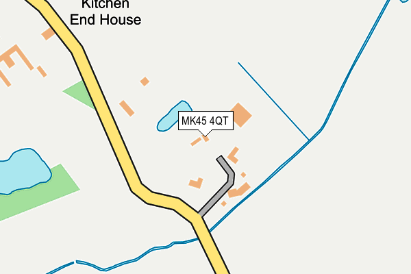 MK45 4QT map - OS OpenMap – Local (Ordnance Survey)