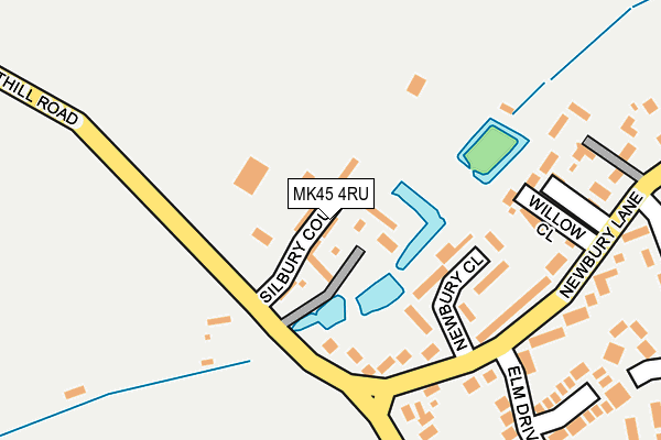 MK45 4RU map - OS OpenMap – Local (Ordnance Survey)