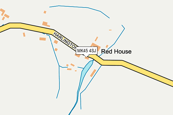 MK45 4SJ map - OS OpenMap – Local (Ordnance Survey)