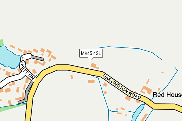 MK45 4SL map - OS OpenMap – Local (Ordnance Survey)