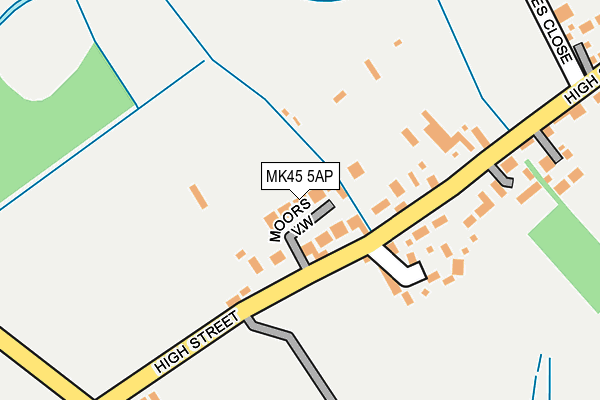 MK45 5AP map - OS OpenMap – Local (Ordnance Survey)