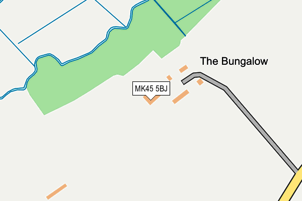 MK45 5BJ map - OS OpenMap – Local (Ordnance Survey)