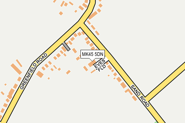 MK45 5DN map - OS OpenMap – Local (Ordnance Survey)