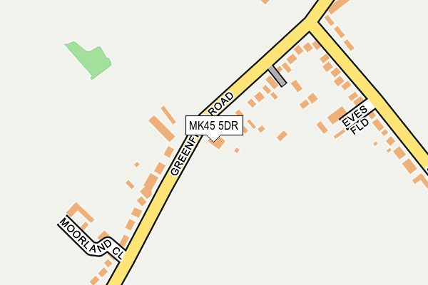 MK45 5DR map - OS OpenMap – Local (Ordnance Survey)
