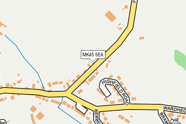 MK45 5EA map - OS OpenMap – Local (Ordnance Survey)