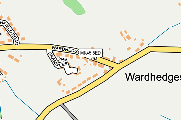 MK45 5ED map - OS OpenMap – Local (Ordnance Survey)