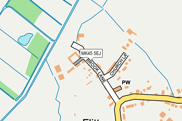 MK45 5EJ map - OS OpenMap – Local (Ordnance Survey)