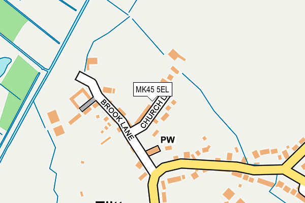 MK45 5EL map - OS OpenMap – Local (Ordnance Survey)