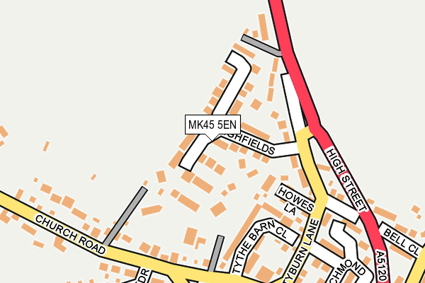 MK45 5EN map - OS OpenMap – Local (Ordnance Survey)