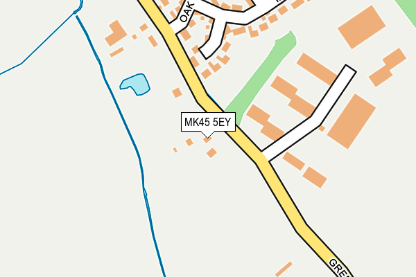 MK45 5EY map - OS OpenMap – Local (Ordnance Survey)