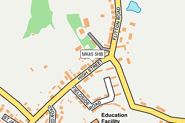 MK45 5HB map - OS OpenMap – Local (Ordnance Survey)