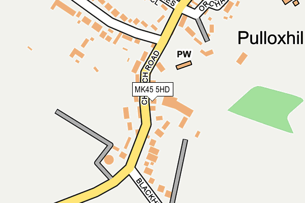 MK45 5HD map - OS OpenMap – Local (Ordnance Survey)