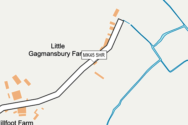MK45 5HR map - OS OpenMap – Local (Ordnance Survey)
