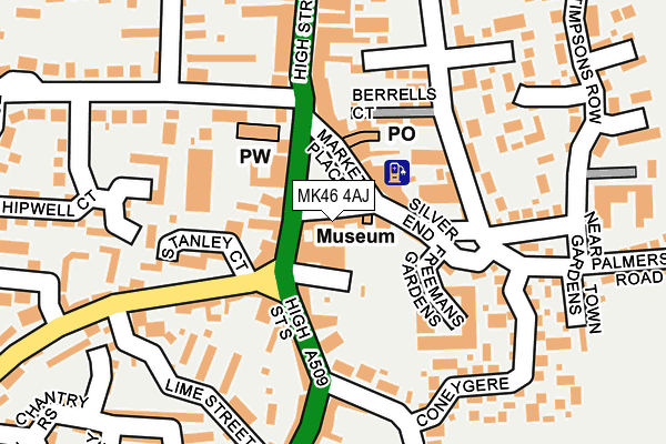 MK46 4AJ map - OS OpenMap – Local (Ordnance Survey)