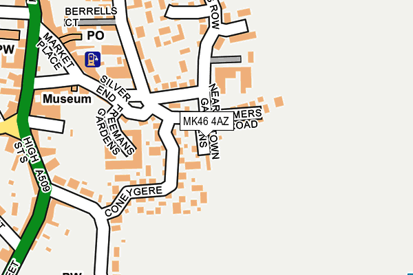 MK46 4AZ map - OS OpenMap – Local (Ordnance Survey)