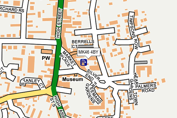 MK46 4BY map - OS OpenMap – Local (Ordnance Survey)
