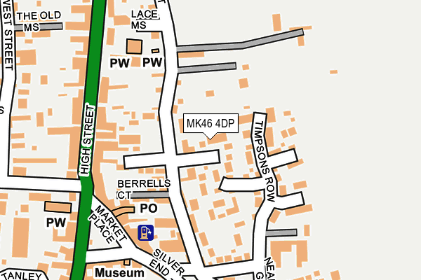 MK46 4DP map - OS OpenMap – Local (Ordnance Survey)