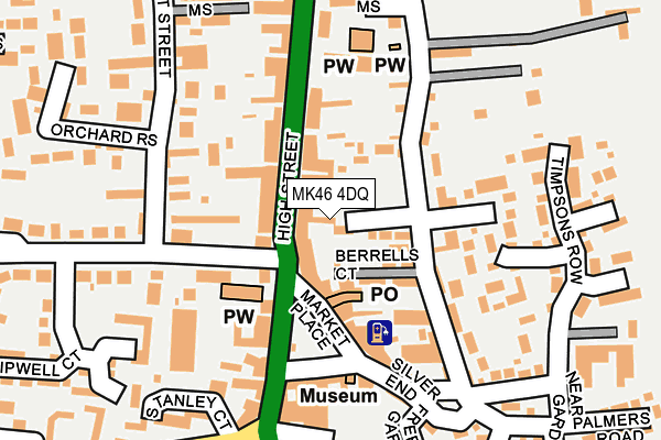 MK46 4DQ map - OS OpenMap – Local (Ordnance Survey)