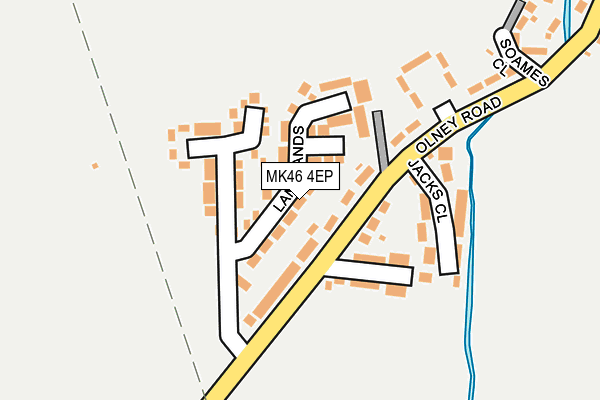 MK46 4EP map - OS OpenMap – Local (Ordnance Survey)