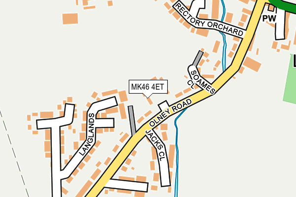 MK46 4ET map - OS OpenMap – Local (Ordnance Survey)
