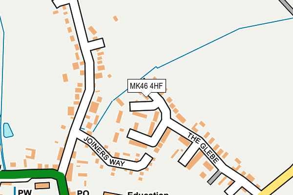 MK46 4HF map - OS OpenMap – Local (Ordnance Survey)