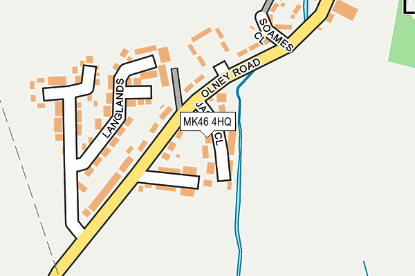 MK46 4HQ map - OS OpenMap – Local (Ordnance Survey)