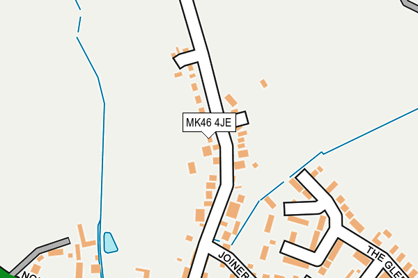 MK46 4JE map - OS OpenMap – Local (Ordnance Survey)
