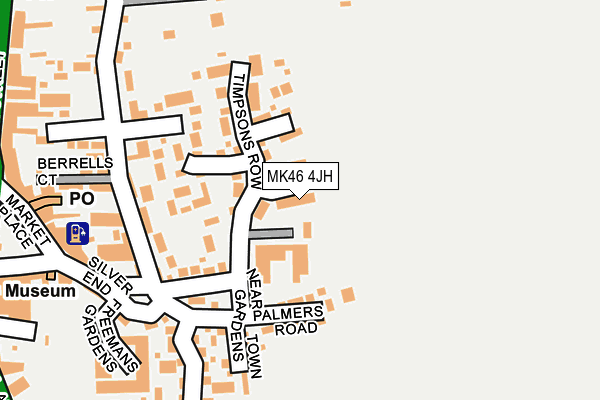 MK46 4JH map - OS OpenMap – Local (Ordnance Survey)