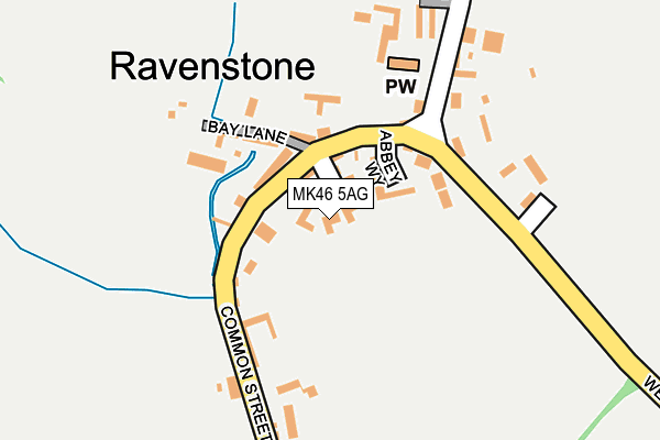MK46 5AG map - OS OpenMap – Local (Ordnance Survey)