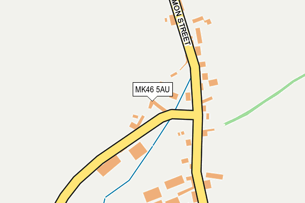 MK46 5AU map - OS OpenMap – Local (Ordnance Survey)