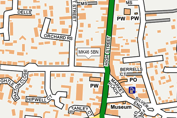 MK46 5BN map - OS OpenMap – Local (Ordnance Survey)