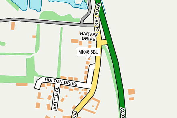 MK46 5BU map - OS OpenMap – Local (Ordnance Survey)