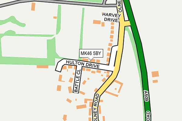 MK46 5BY map - OS OpenMap – Local (Ordnance Survey)