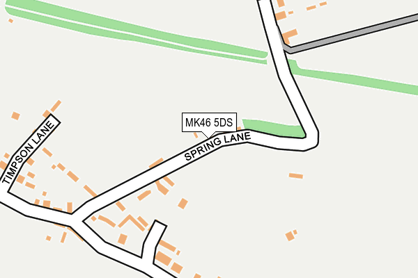 MK46 5DS map - OS OpenMap – Local (Ordnance Survey)