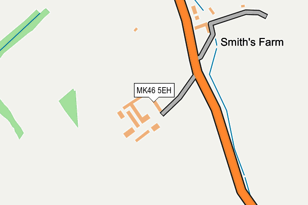 MK46 5EH map - OS OpenMap – Local (Ordnance Survey)