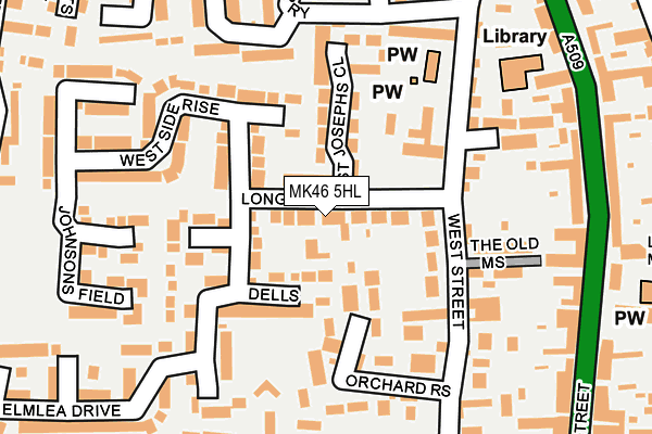 MK46 5HL map - OS OpenMap – Local (Ordnance Survey)