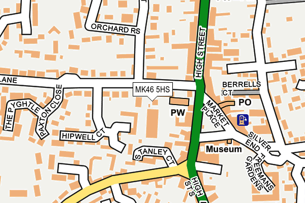 MK46 5HS map - OS OpenMap – Local (Ordnance Survey)