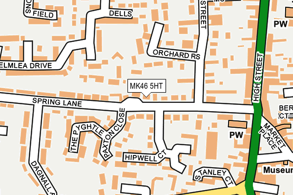 MK46 5HT map - OS OpenMap – Local (Ordnance Survey)