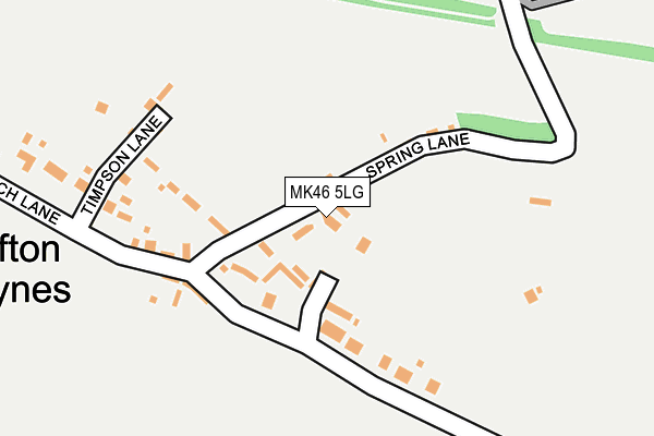 MK46 5LG map - OS OpenMap – Local (Ordnance Survey)