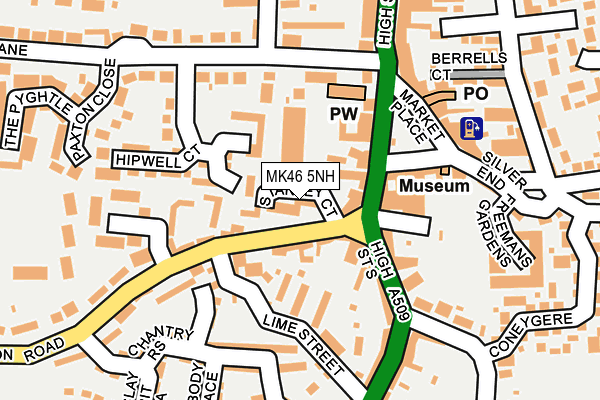 MK46 5NH map - OS OpenMap – Local (Ordnance Survey)