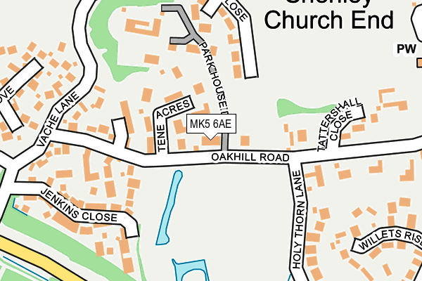 MK5 6AE map - OS OpenMap – Local (Ordnance Survey)