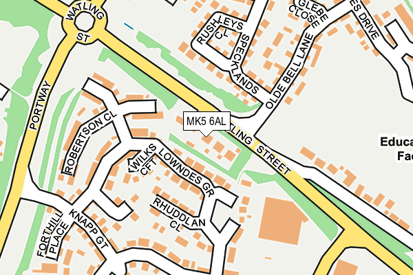 MK5 6AL map - OS OpenMap – Local (Ordnance Survey)