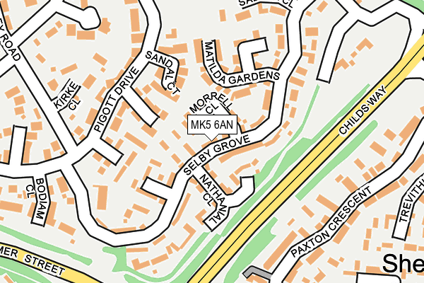 MK5 6AN map - OS OpenMap – Local (Ordnance Survey)